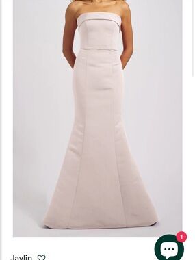 Ballet Pink Amsale Bridesmaid Dress